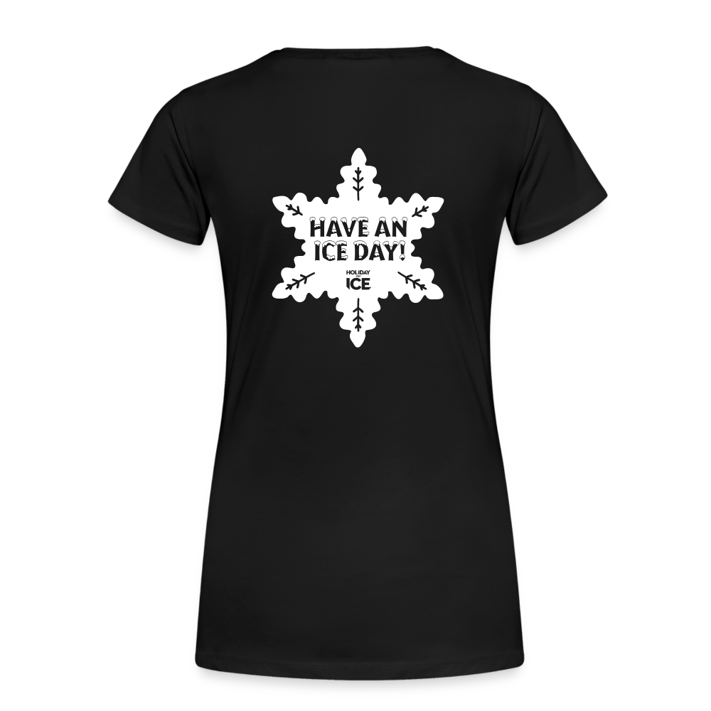 Women’s Premium T-Shirt _ Ice crystal - black