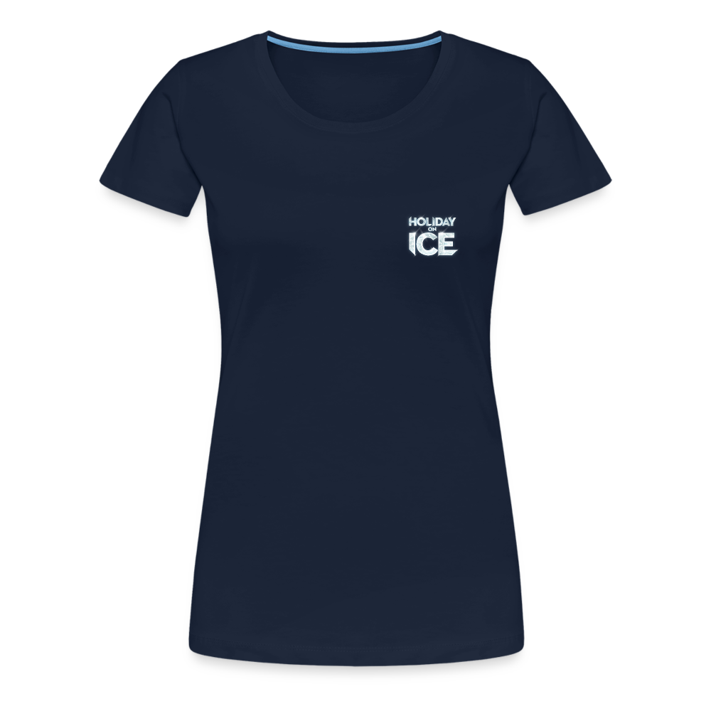 Women’s Premium T-Shirt _ Ice crystal - navy