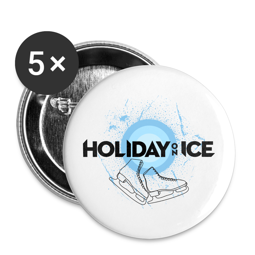 Buttons medium 1.26"/32 mm (5-pack) - white