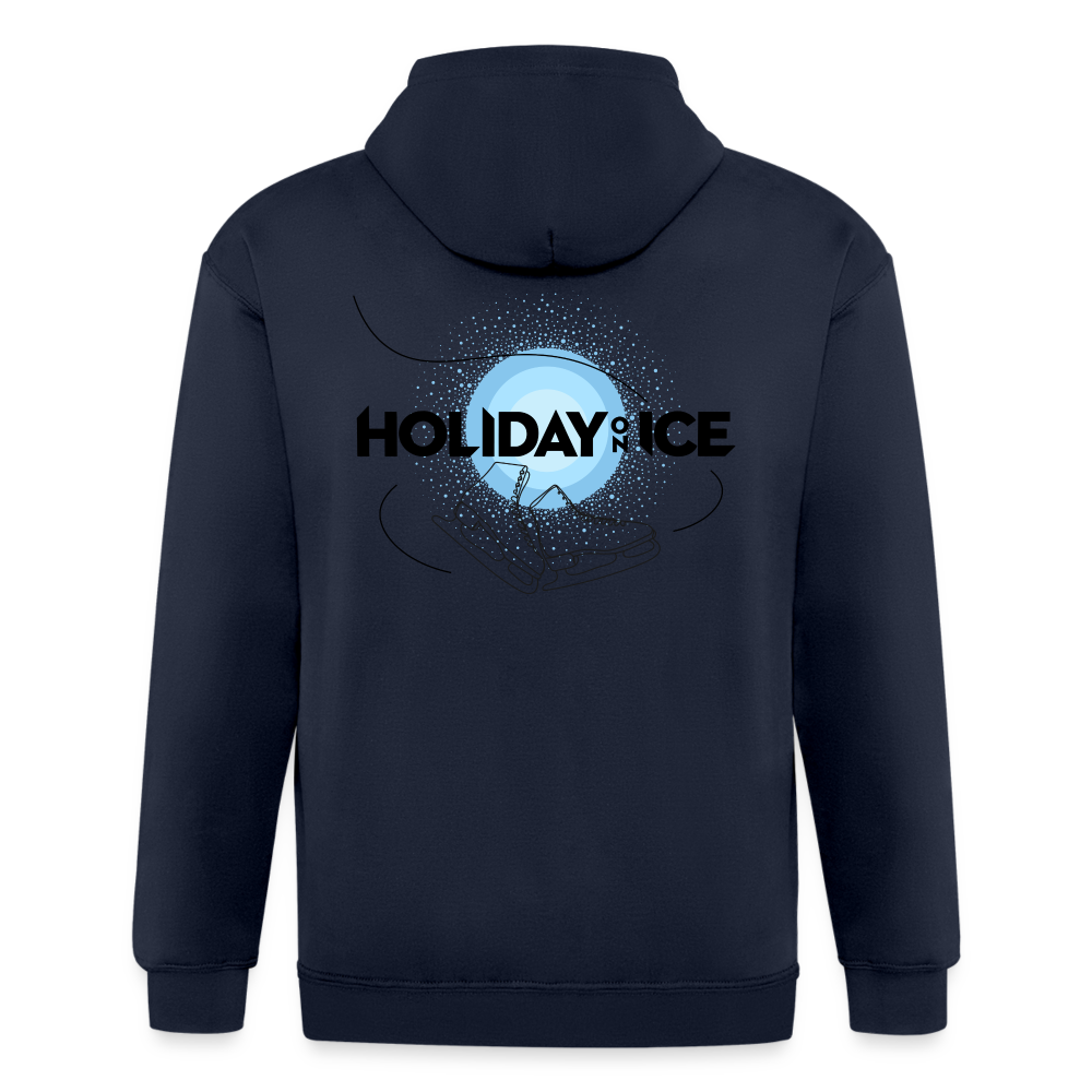 Full zip hoodie Holiday skate - navy