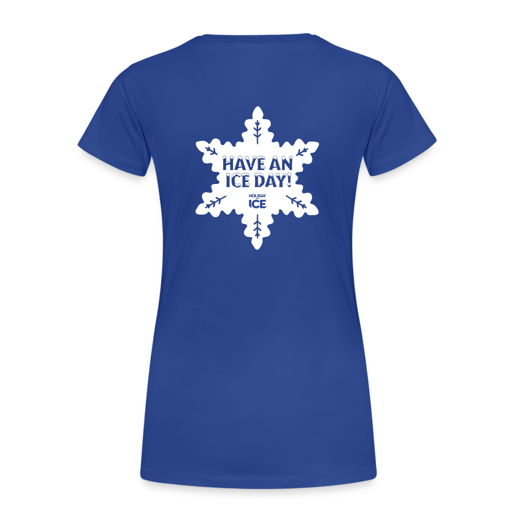 Women’s Premium T-Shirt _ Ice crystal - royal blue