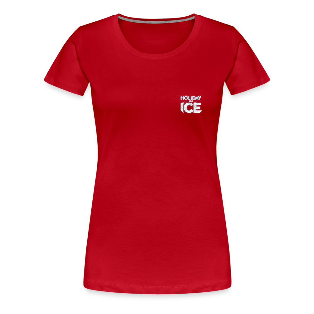 Women’s Premium T-Shirt _ Ice crystal - red