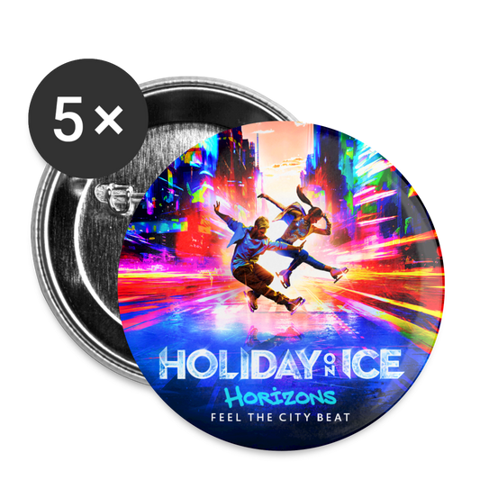 Buttons medium 1.26"/32 mm (5-pack) - white