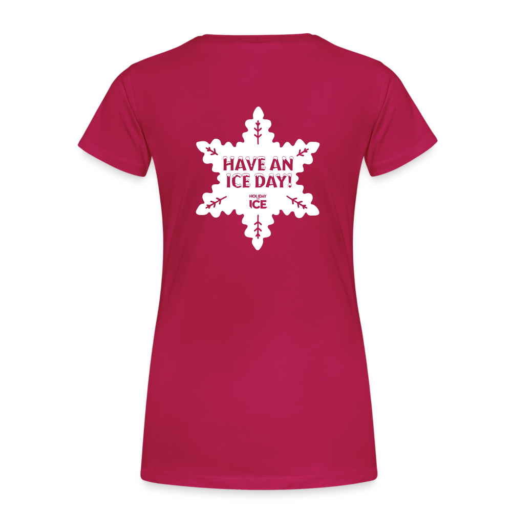 Women’s Premium T-Shirt _ Ice crystal - dark pink