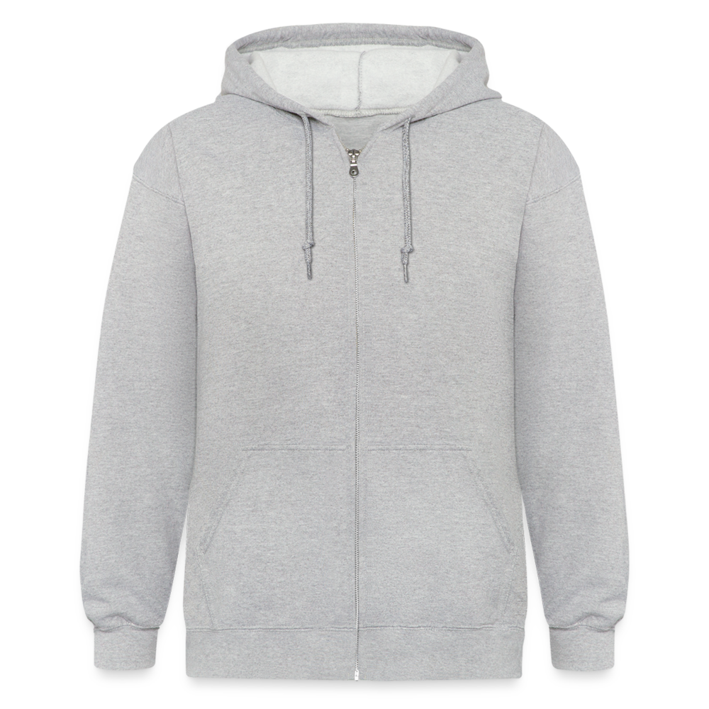 Full zip hoodie Holiday skate - heather grey