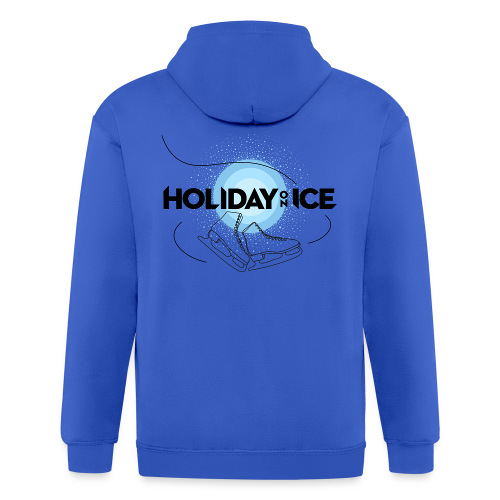 Full zip hoodie Holiday skate - royal blue