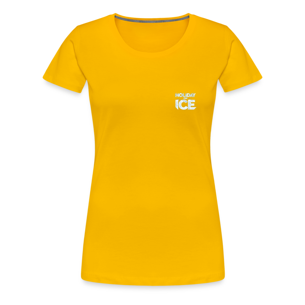 Women’s Premium T-Shirt _ Ice crystal - sun yellow