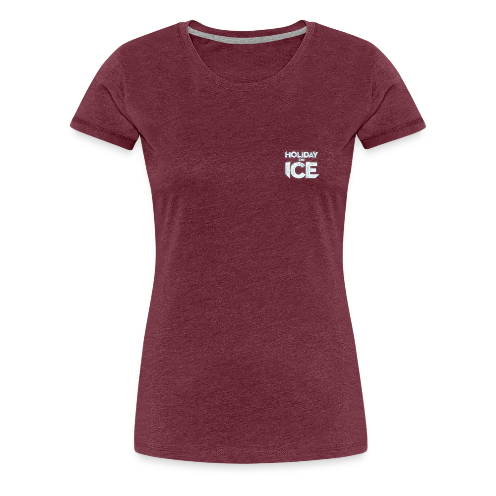 Women’s Premium T-Shirt _ Ice crystal - heather burgundy
