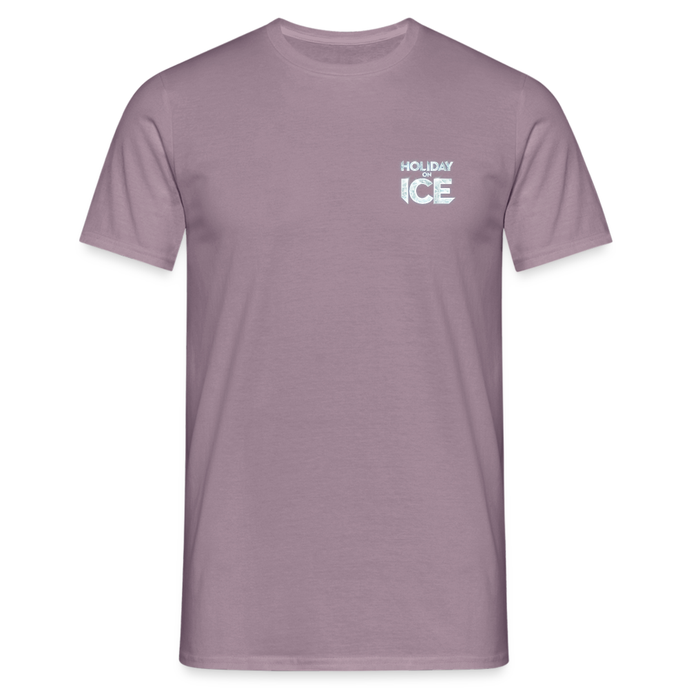 T-Shirt enjoy life - purple-grey