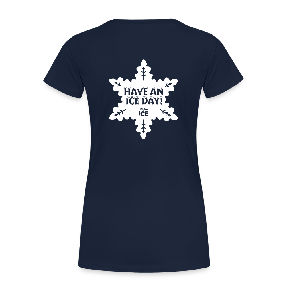 Women’s Premium T-Shirt _ Ice crystal - navy