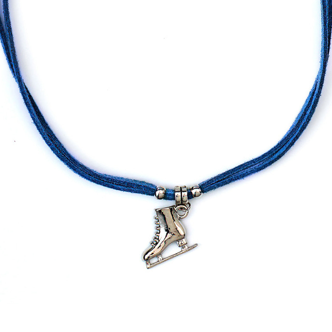 Ketting 'Lovely Suede' - Blauw