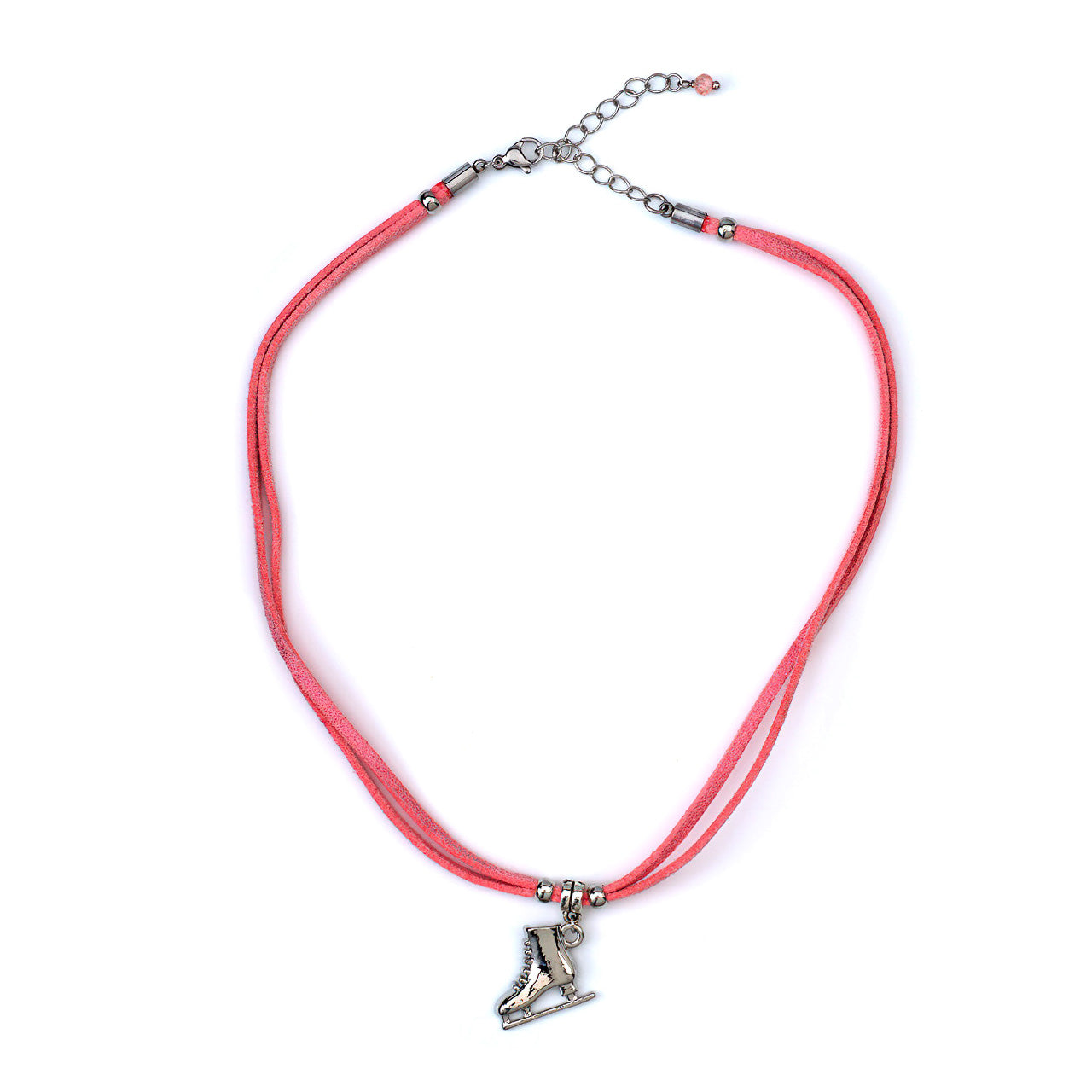 Ketting 'Lovely suede' - Roze