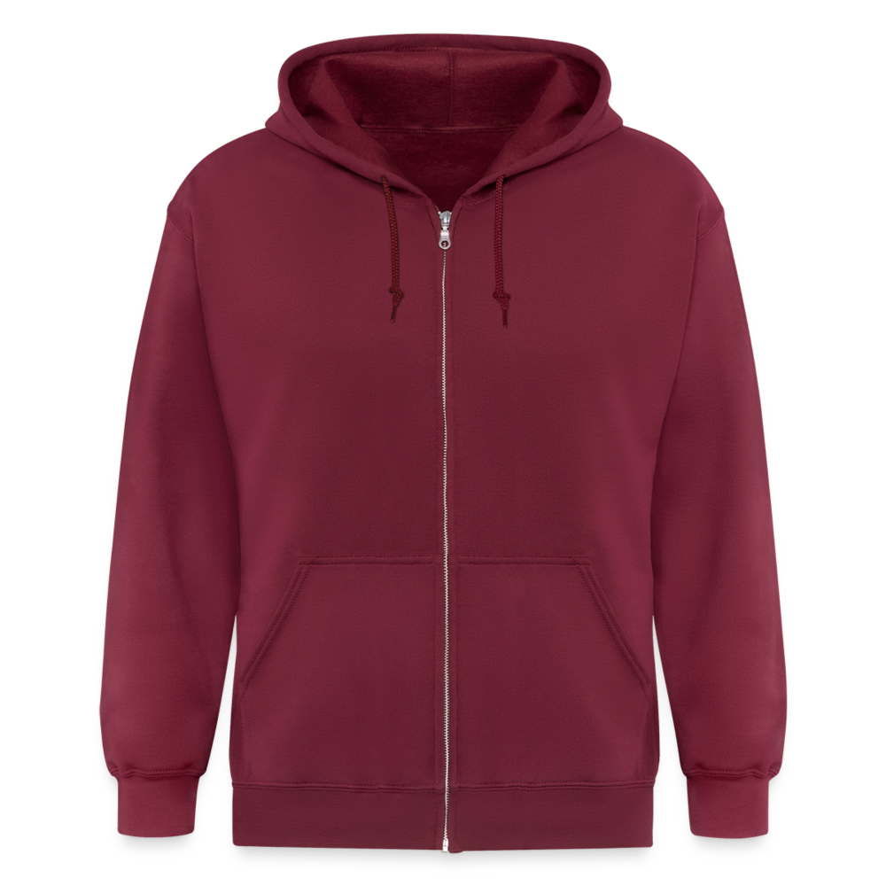 Full zip hoodie Holiday skate - Maroon