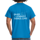 T-Shirt enjoy life - Royalblau