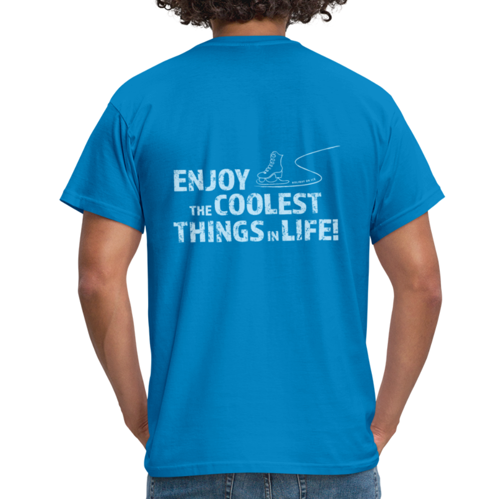 T-Shirt enjoy life - Royalblau