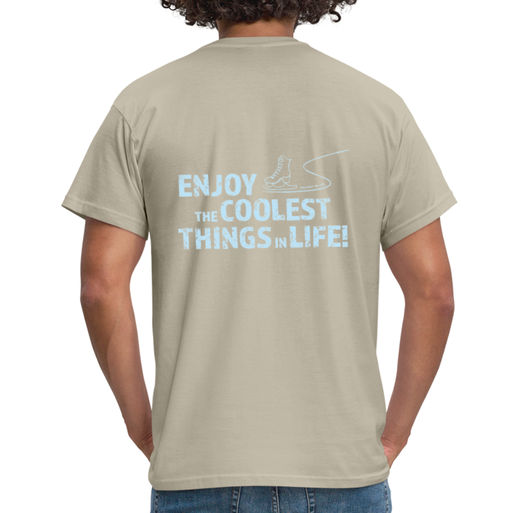 T-Shirt enjoy life - Sandbeige