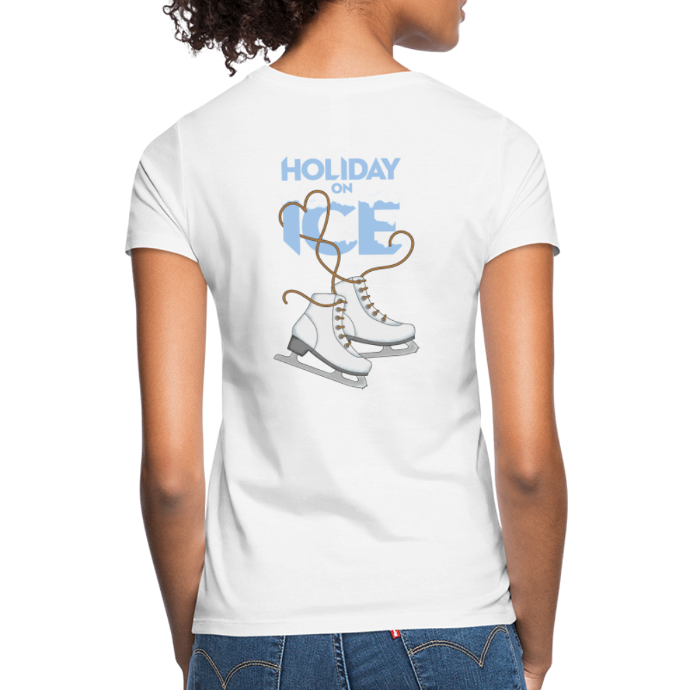 T-Shirt lady Holiday skate snow - Weiß