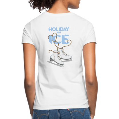 T-Shirt lady Holiday skate snow - Weiß