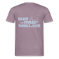 T-Shirt enjoy life - purple-grey 