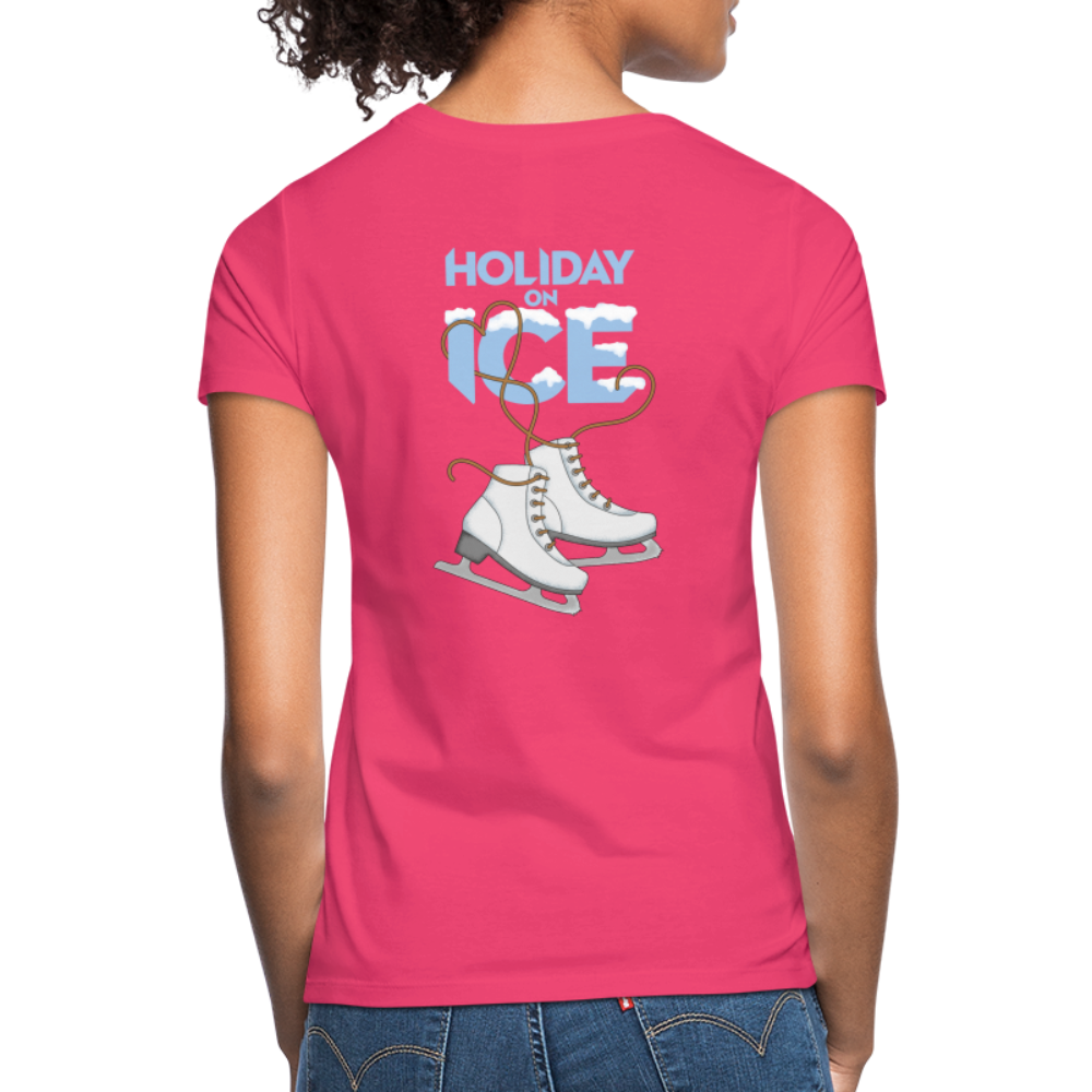 T-Shirt lady Holiday skate snow - Azalea