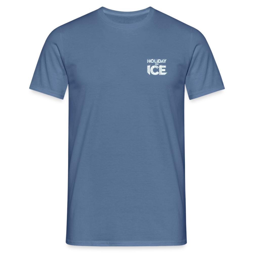 T-Shirt enjoy life - Taubenblau 