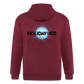 Full zip hoodie Holiday skate - Maroon