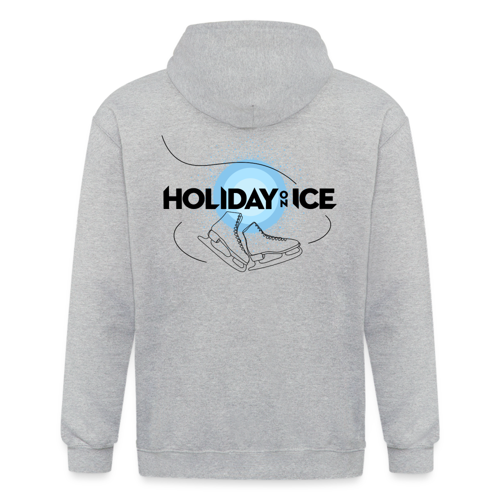 Full zip hoodie Holiday skate - Grau meliert