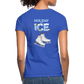 T-Shirt lady Holiday skate snow - Royalblau