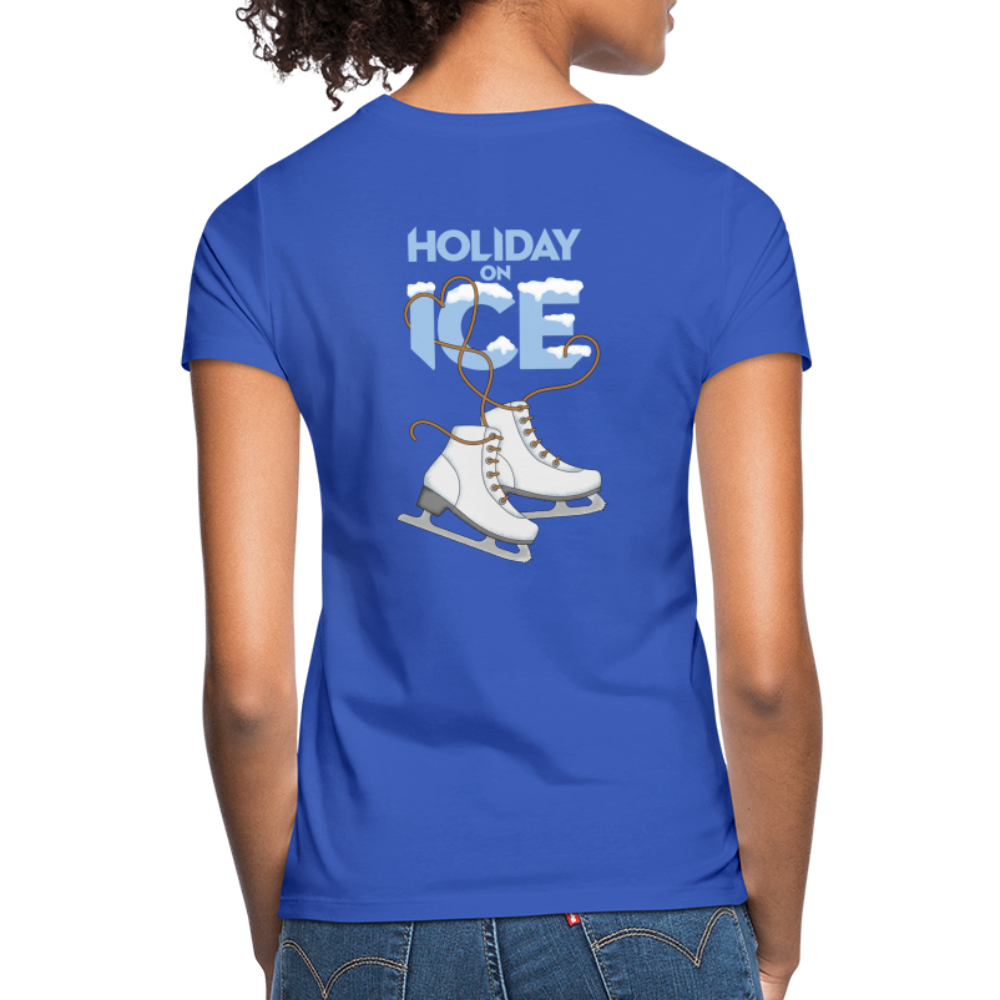 T-Shirt lady Holiday skate snow - Royalblau