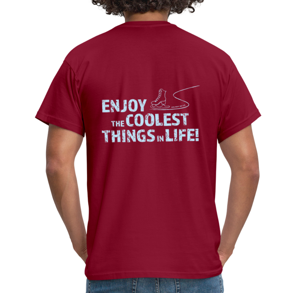 T-Shirt enjoy life - Ziegelrot