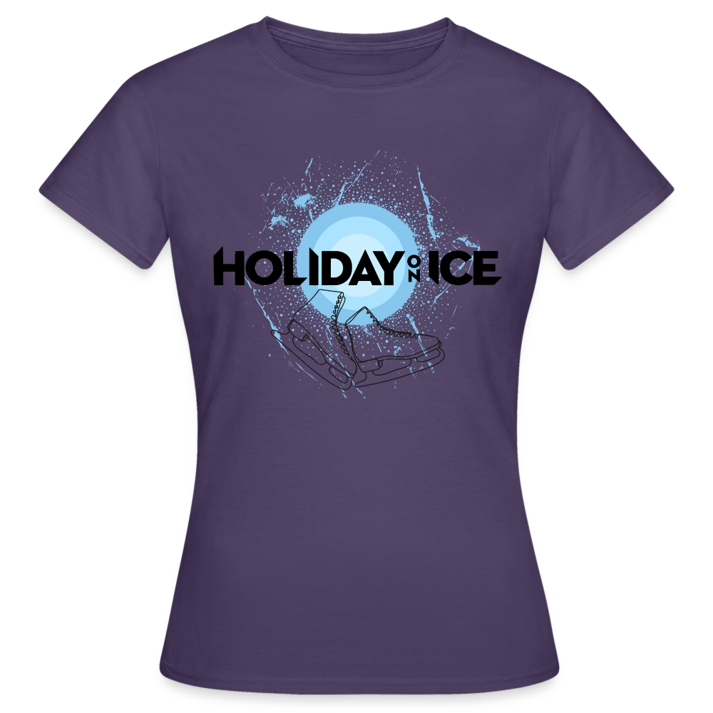 T-Shirt lady Holiday skate - Dunkellila