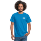 T-Shirt enjoy life - Royalblau